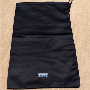 Prada Men's Black Drawstring Bag
